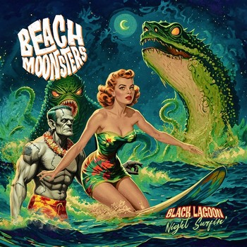 Beach Moonsters - Black Lagoon Night Surfin'    (LP)