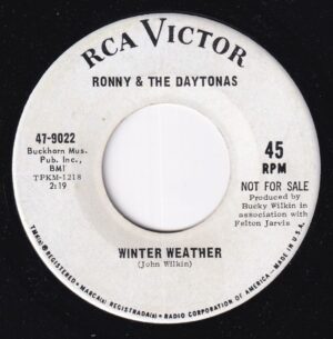 Ronny & The Daytonas - Winter Weather   (7")